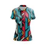 Geometric Dimensions Women’s Polo Shirt
