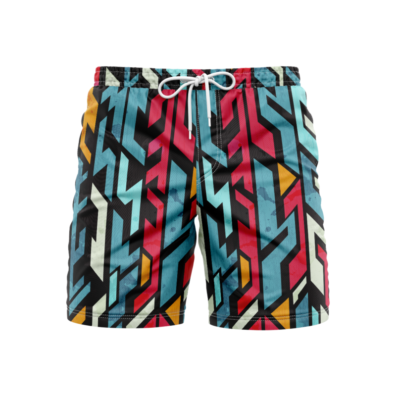 Geometric Dimensions SwimshortsFront