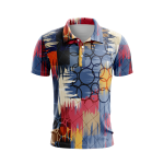 Geometric Flourish Men’s Polo