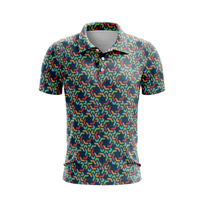 Geometric Fusion Men’s Polo