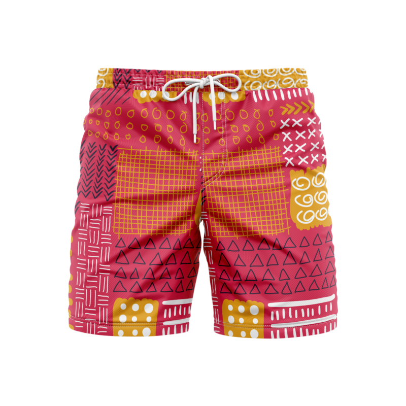 Geometric Intricacies Symmetry SwimshortsFront