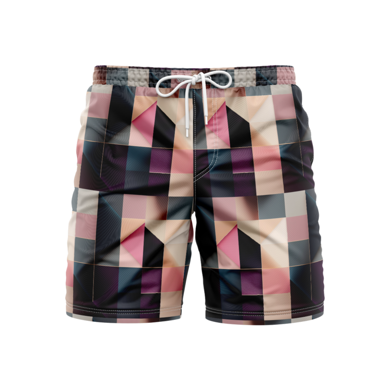 Geometric Intrigue Progression SwimshortsFront