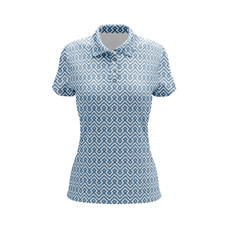 Geometric Modularity PoloShirtWomenFront