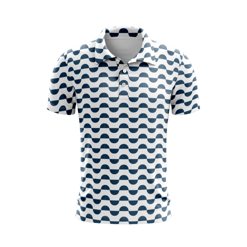 Geometric Opulence PoloShirtMenFront