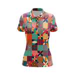 Geometric Paradox Women’s Polo Shirt