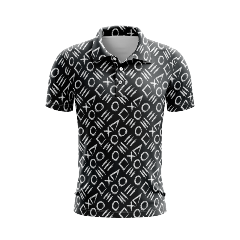 Geometric Progression PoloShirtMenFront