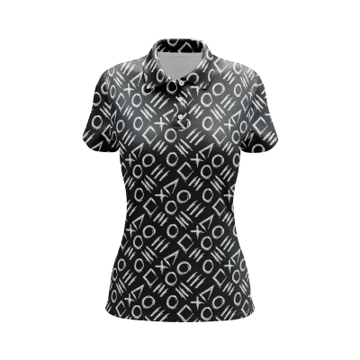 Geometric Progression Women’s Polo Shirt