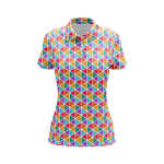 Geometric Radiance Women’s Polo Shirt