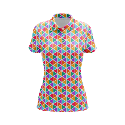 Geometric Radiance Women’s Polo Shirt