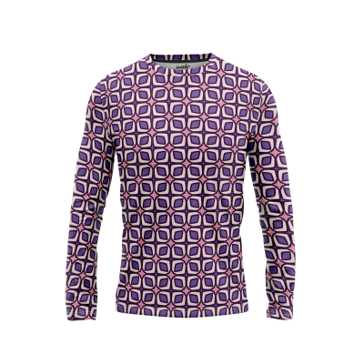 Geometric Serenade Men’s Long Sleeve Shirt