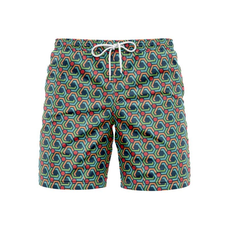 Polygonal Perfection SwimshortsFront