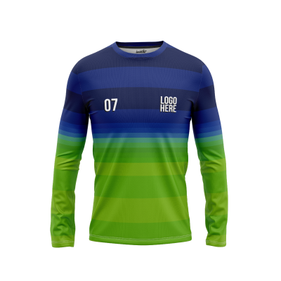 Soccer Uniform Style Men’s Long Sleeve T-Shirt