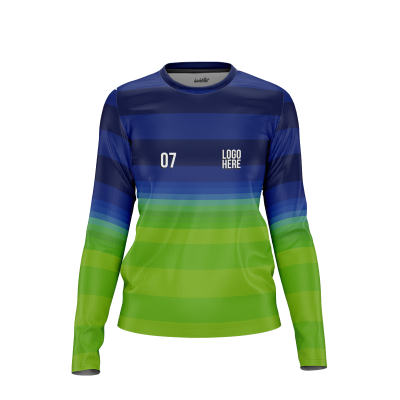 Soccer Uniform Style Women’s Long Sleeve T-Shirt