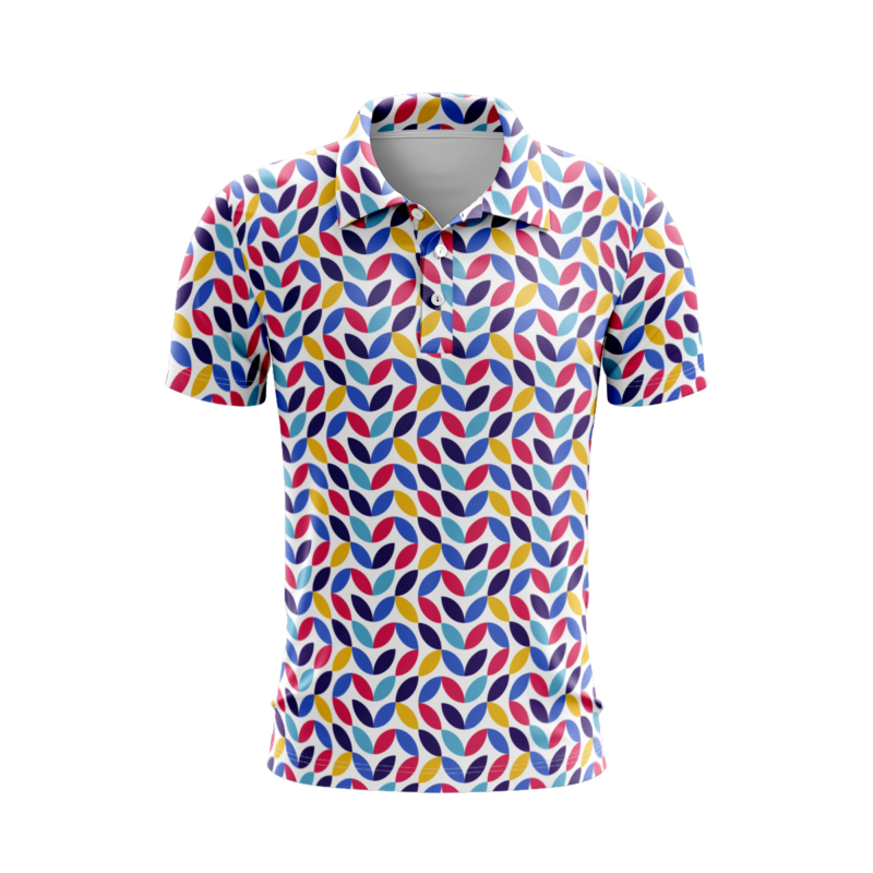 Structured Symmetry Harmonic PoloShirtMenFront