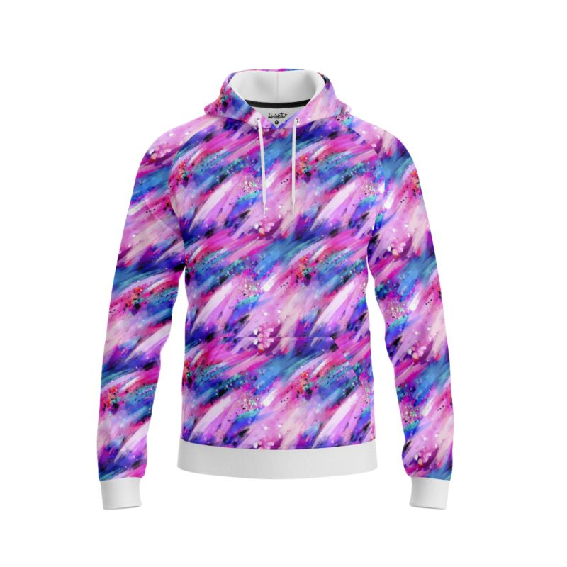 Abstract Watercolor Flair HoodieFront