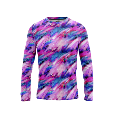 Abstract Watercolor Flair Men’s Long Sleeve Shirt