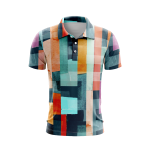 Abstract Watermarks Men’s Polo Shirt