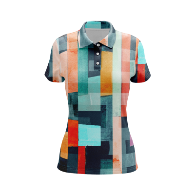 Abstract Watermarks Women’s Polo Shirt