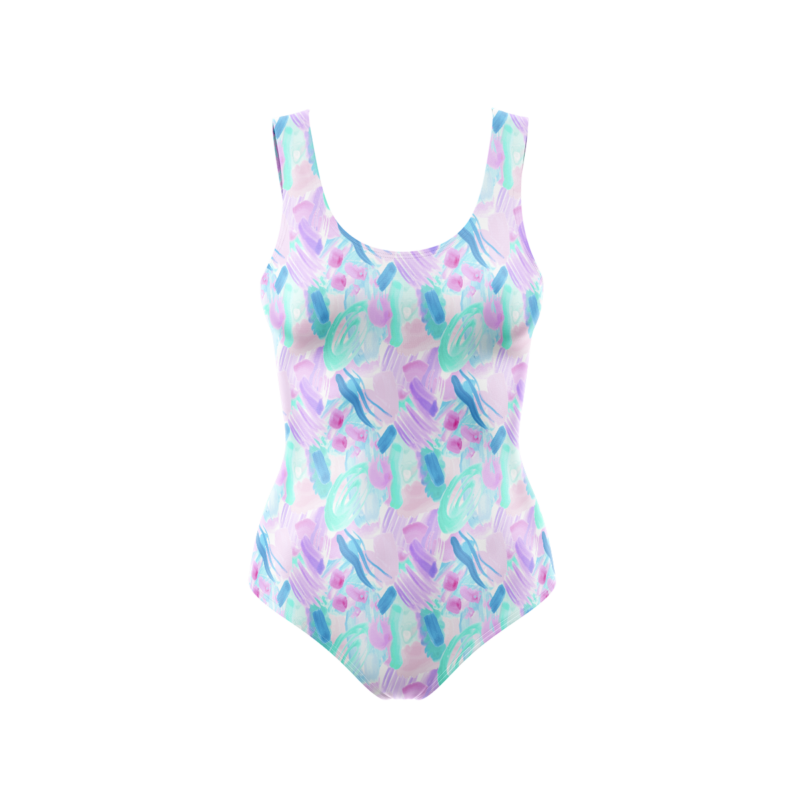 Aqua Blush BodysuitFront