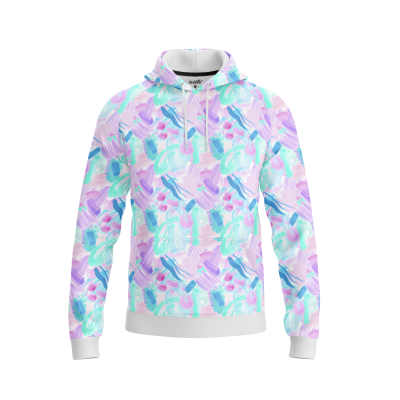 Aqua Blush Hoodie