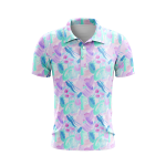 Aqua Blush Men’s Polo Shirt