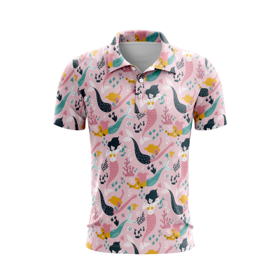Black and White Safari Men’s Polo Shirt
