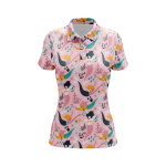 Black and White Safari Women’s Polo Shirt