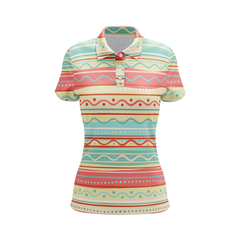 Blended Brushwork PoloShirtWomenFront