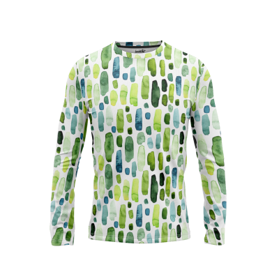 Chromatic Watercolor Men’s Long Sleeve Shirt