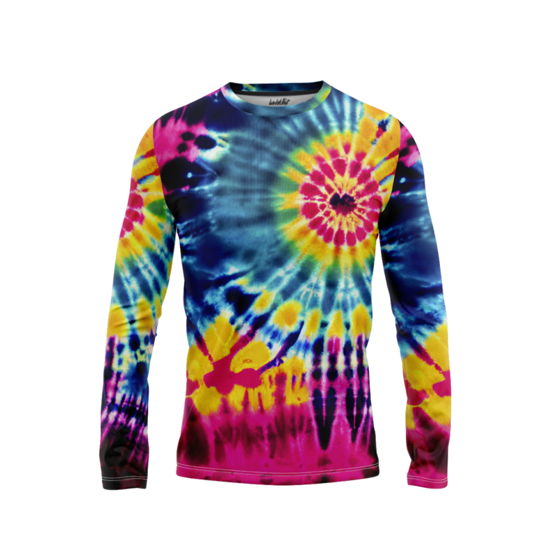 Colorful tie dye creations LongSleeveMenFront