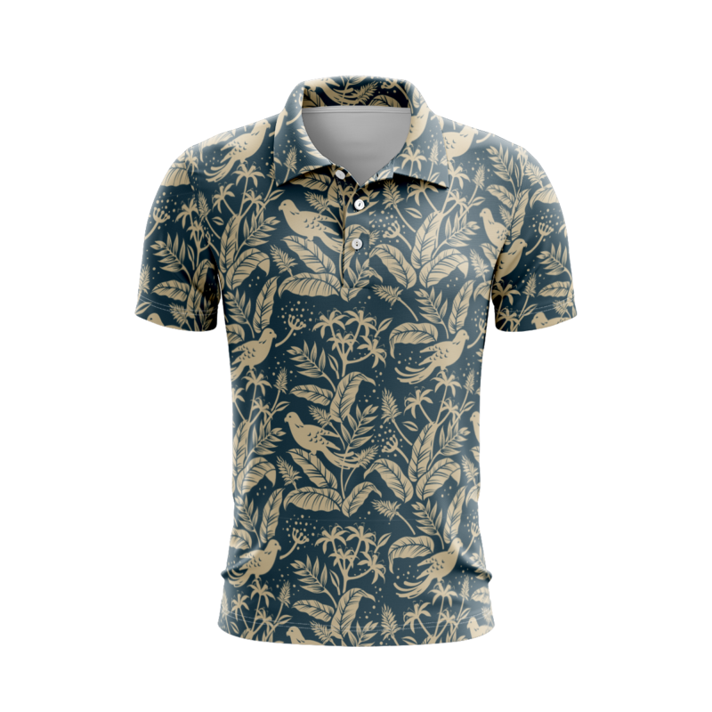 Cute Flamingos Men’s Polo Shirt