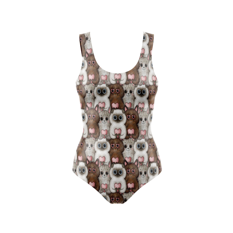 Deer Fox Rabbit BodysuitFront