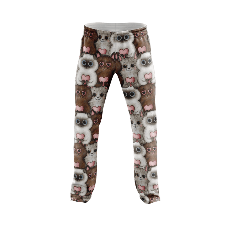 Deer Fox Rabbit PajamaPantsFront