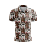 Deer Fox Rabbit Men’s Polo Shirt