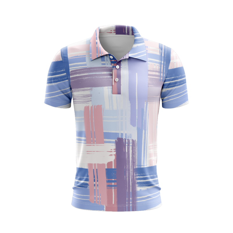 Delicate Watercolors PoloShirtMenFront