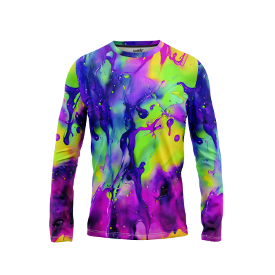 Delightful Tie-Dye Series Men’s Long Sleeve Shirt