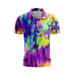 Delightful Tie-Dye Series Men’s Polo Shirt