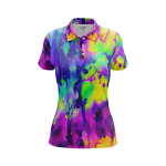 Delightful Tie-Dye Series Women’s Polo Shirt