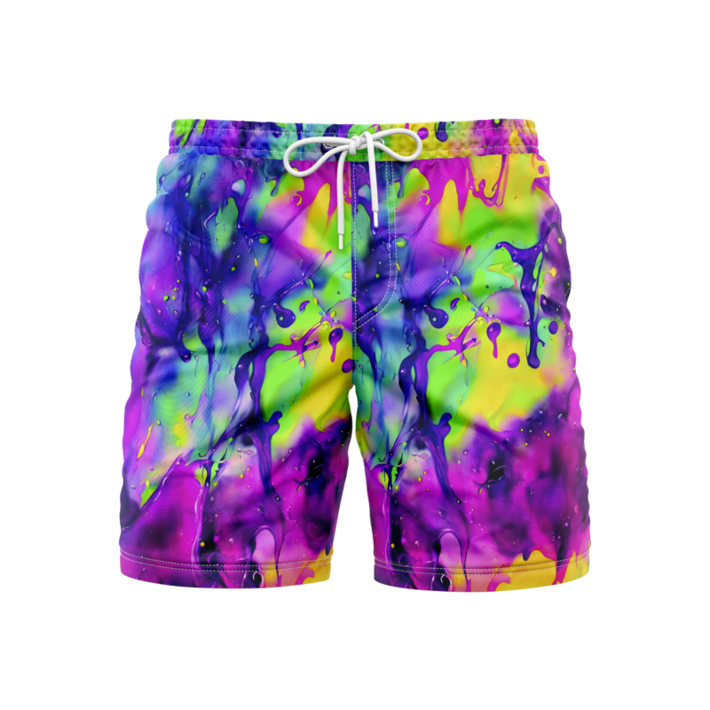 Delightful tie dye series 1 SwimshortsFront