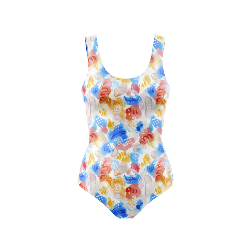 Dreamy Watercolor BodysuitFront