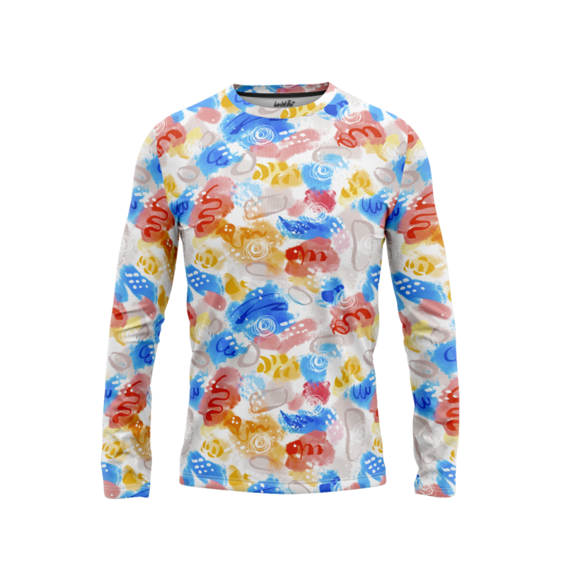 Dreamy Watercolor LongSleeveMenFront