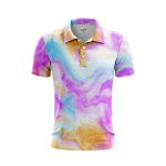 Dreamy Marble Patterns Men’s Polo Shirt