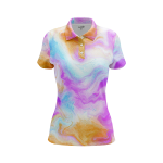 Dreamy Marble Patterns Women’s Polo Shirt