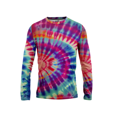 Earthy Tie-Dye Ensembles Men’s Long Sleeve Shirt