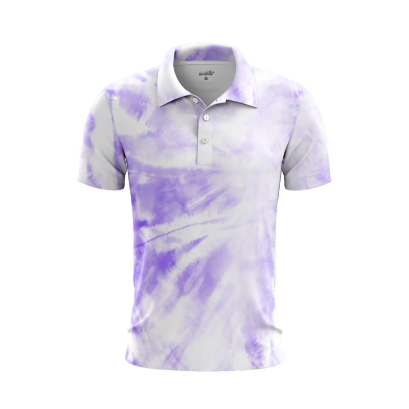 Electric color bursts PoloShirtMenFront