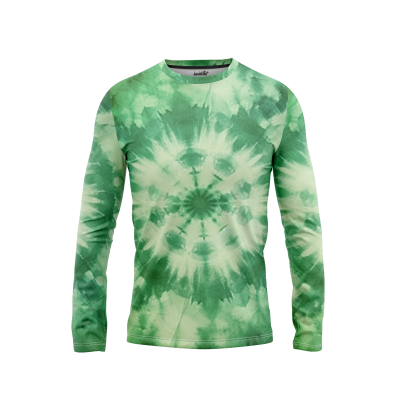Ethereal Pastel Tie-Dye Men’s Long Sleeve Shirt