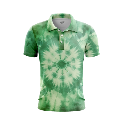Ethereal Pastel Tie-Dye Men’s Polo Shirt