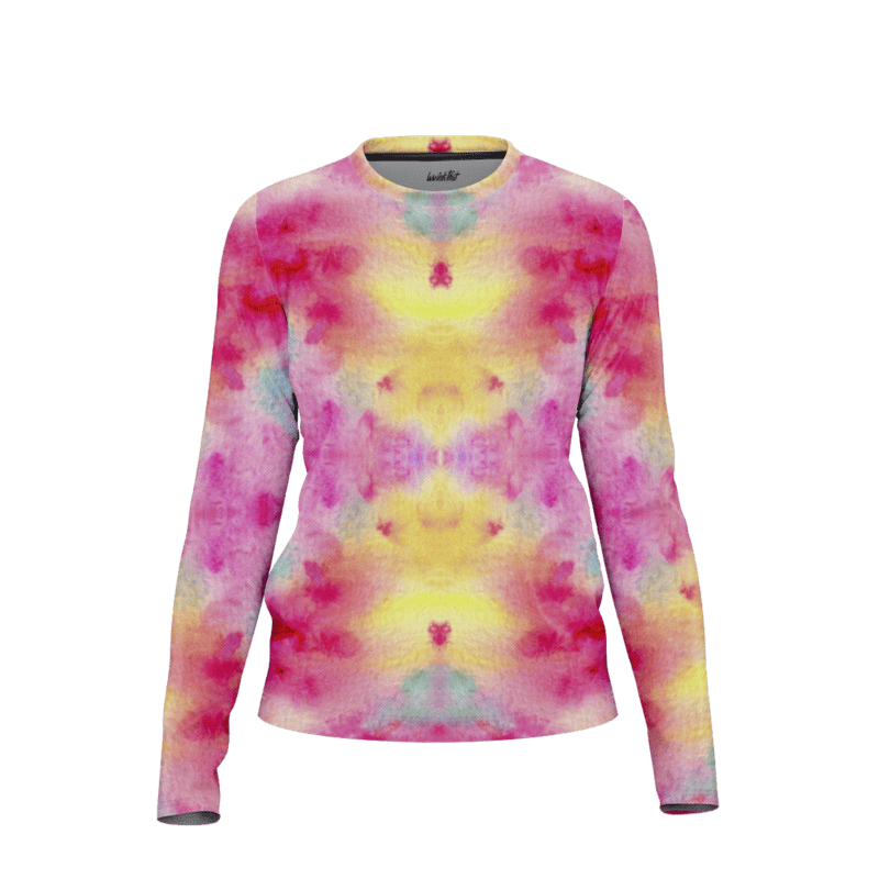 Galactic twilight tie dye LongSleeveWomenFront