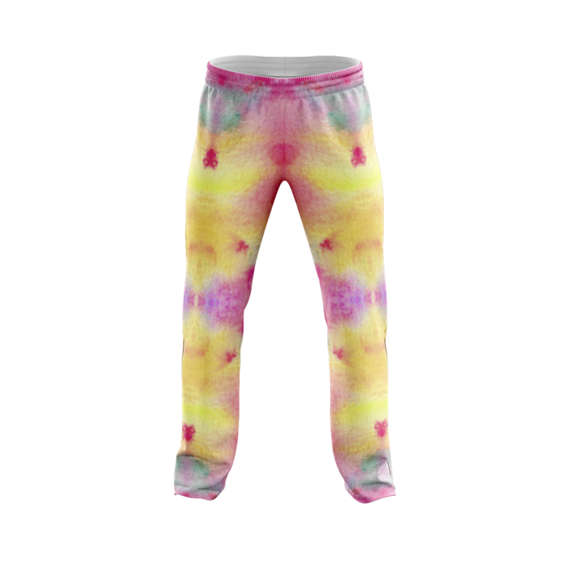 Galactic twilight tie dye PajamaPantsFront