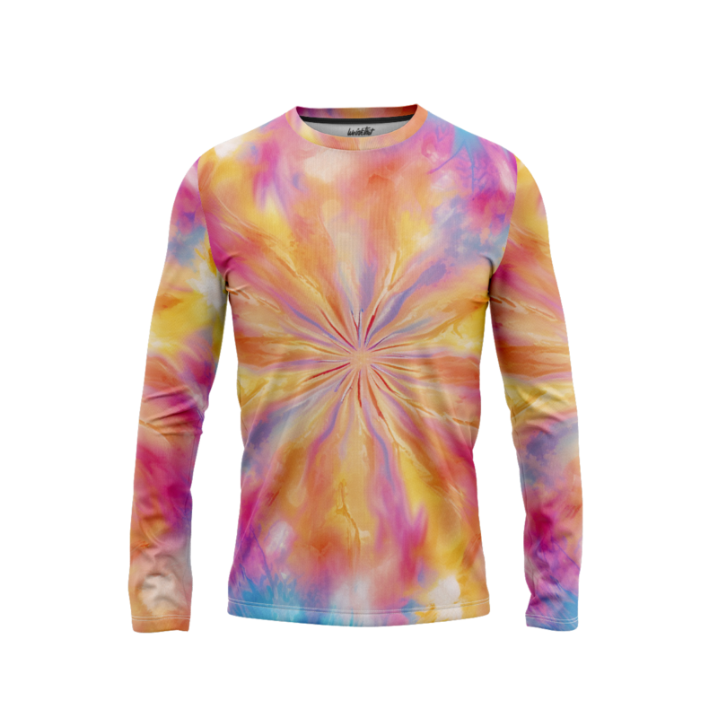 Groovy spiral patterns LongSleeveMenFront